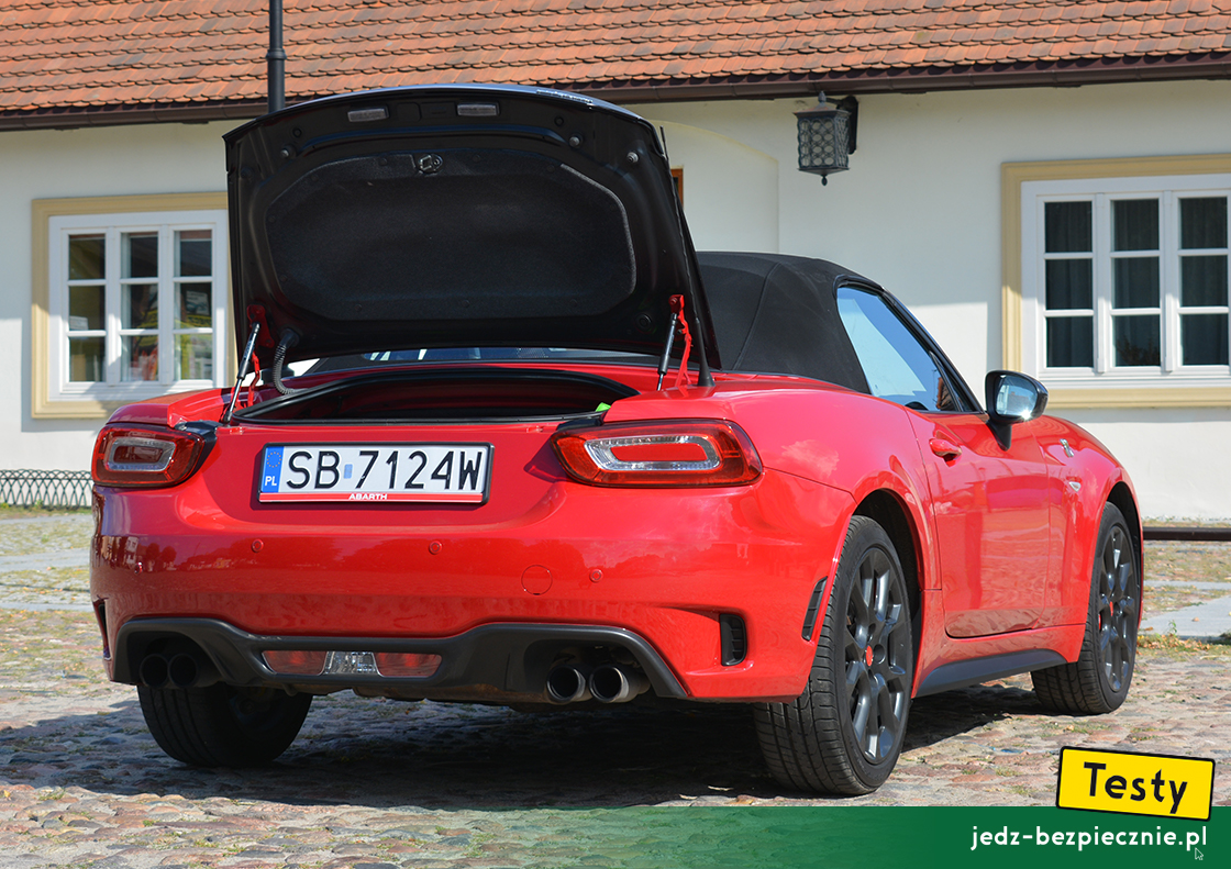 Testy - Abarth 124 Spider - plusy i minusy testowanego roadstera z miękkim dachem