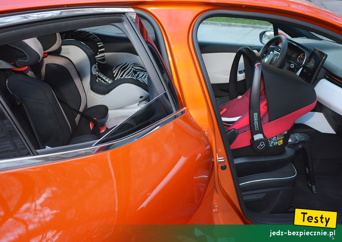 Testy - Renault Clio V hatchback - Plusy i minusy - Trzy pary mocowań Isofix