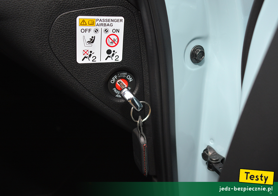 Testy - Honda Jazz Crosstar - sposób dezaktywacji poduszki powietrznej pasażera