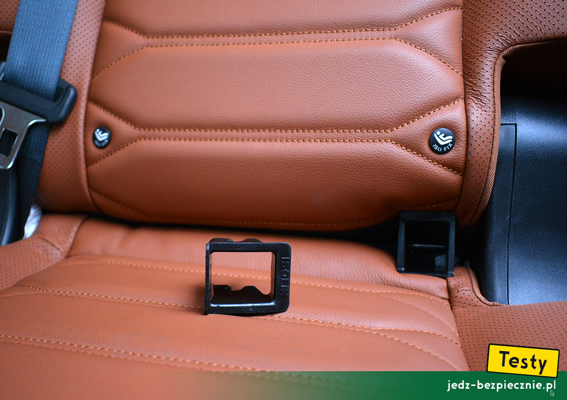 Testy - Nissan X-Trail III - sposób umieszczenia mocowań Isofix