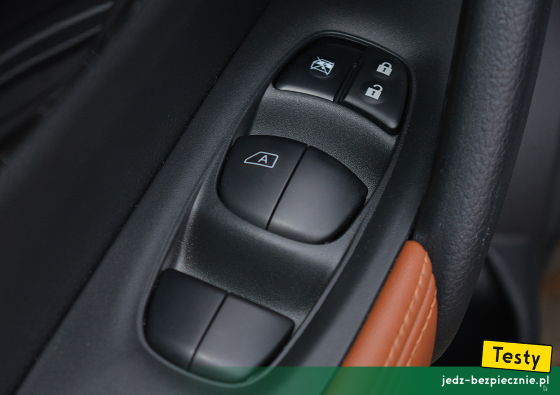 Testy - Nissan X-Trail III - elektrycznie sterowane szyby boczne