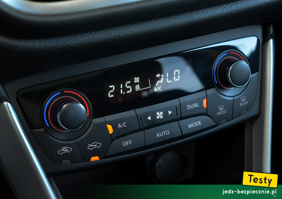 Testy - Suzuki SX4 S-Cross fl mild-hybrid - klimatyzacja automatyczna