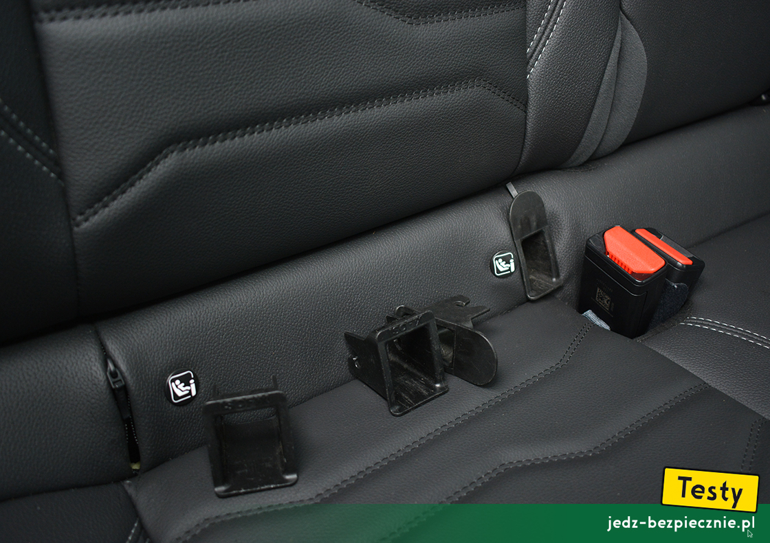 Testy - Jeep Avenger - wady, umieszczenie mocowań Isofix