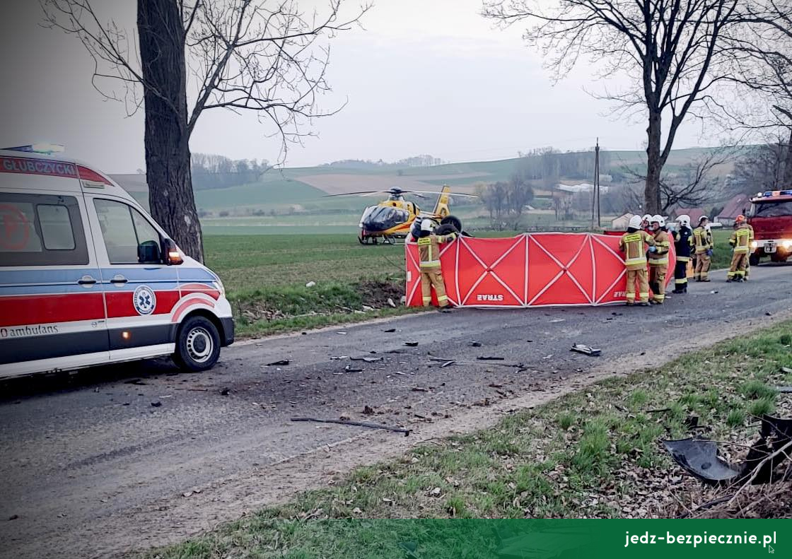 Wielki Piątek Wielkanoc 2026 - śmiertelny wypadek DW417 Lisięcice - Milice, woj. opolskie | Jedź Bezpiecznie