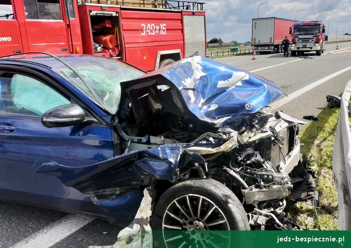 Wypadek na autostradzie A1 pod Toruniem, woj. kujawsko-pomorskie | Jedź Bezpiecznie
